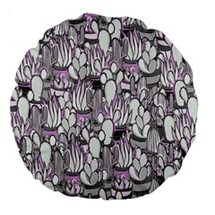 Cactus Large 18  Premium Round Cushions by Valentinaart