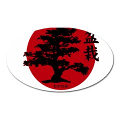 Bonsai Oval Magnet by Valentinaart