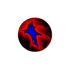 Space Red Blue Black Line Light Golf Ball Marker by Mariart