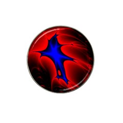 Space Red Blue Black Line Light Hat Clip Ball Marker (4 Pack)