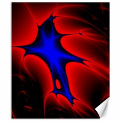 Space Red Blue Black Line Light Canvas 8  X 10  by Mariart