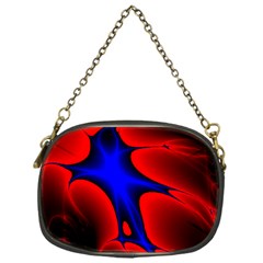 Space Red Blue Black Line Light Chain Purses (one Side)  by Mariart