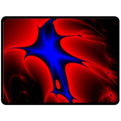 Space Red Blue Black Line Light Fleece Blanket (large)  by Mariart