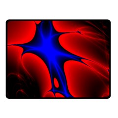 Space Red Blue Black Line Light Fleece Blanket (small) by Mariart