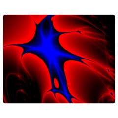 Space Red Blue Black Line Light Double Sided Flano Blanket (medium)  by Mariart