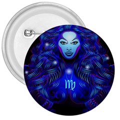 Sign Virgo Zodiac 3  Buttons by Mariart