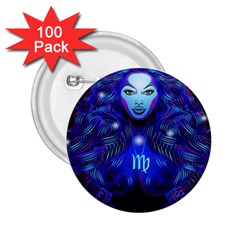 Sign Virgo Zodiac 2 25  Buttons (100 Pack)  by Mariart