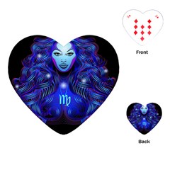 Sign Virgo Zodiac Playing Cards (heart)  by Mariart