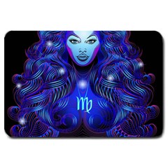 Sign Virgo Zodiac Large Doormat  by Mariart