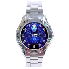 Sign Virgo Zodiac Stainless Steel Analogue Watch