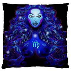 Sign Virgo Zodiac Large Cushion Case (two Sides) by Mariart