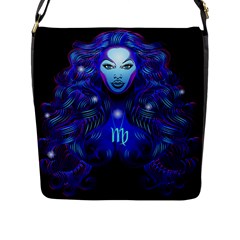 Sign Virgo Zodiac Flap Messenger Bag (l)  by Mariart