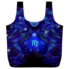 Sign Virgo Zodiac Full Print Recycle Bags (l)  by Mariart