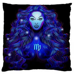 Sign Virgo Zodiac Large Flano Cushion Case (two Sides) by Mariart