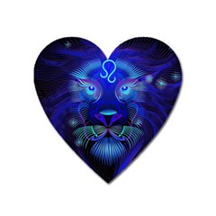 Sign Leo Zodiac Heart Magnet by Mariart