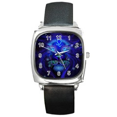 Sign Leo Zodiac Square Metal Watch by Mariart