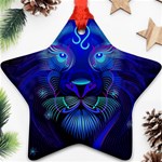 Sign Leo Zodiac Star Ornament (Two Sides) Front