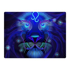 Sign Leo Zodiac Double Sided Flano Blanket (mini)  by Mariart