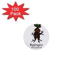 Mandrake Plant 1  Mini Buttons (100 Pack)  by Valentinaart