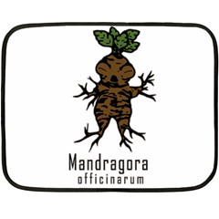 Mandrake Plant Double Sided Fleece Blanket (mini)  by Valentinaart