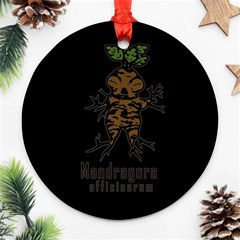 Mandrake Plant Ornament (round) by Valentinaart