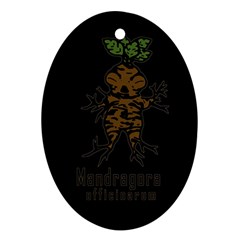 Mandrake Plant Ornament (oval) by Valentinaart