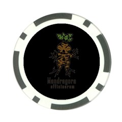 Mandrake Plant Poker Chip Card Guard by Valentinaart