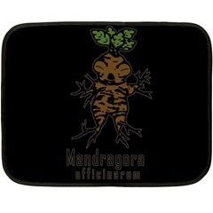 Mandrake Plant Double Sided Fleece Blanket (mini)  by Valentinaart