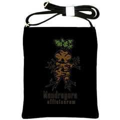 Mandrake Plant Shoulder Sling Bags by Valentinaart