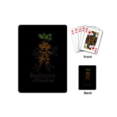 Mandrake Plant Playing Cards (mini)  by Valentinaart