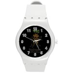 Mandrake plant Round Plastic Sport Watch (M) Front