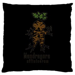 Mandrake Plant Large Flano Cushion Case (one Side) by Valentinaart