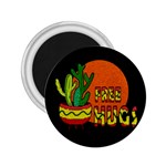 Cactus - free hugs 2.25  Magnets Front