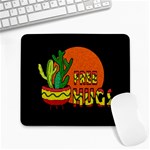 Cactus - free hugs Large Mousepads Front