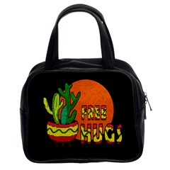 Cactus - Free Hugs Classic Handbags (2 Sides) by Valentinaart