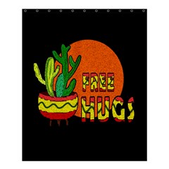 Cactus - Free Hugs Shower Curtain 60  X 72  (medium)  by Valentinaart