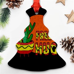 Cactus - Free Hugs Christmas Tree Ornament (two Sides) by Valentinaart