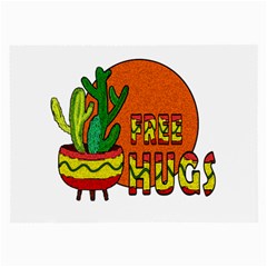 Cactus - Free Hugs Large Glasses Cloth (2-side) by Valentinaart