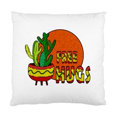 Cactus - Free Hugs Standard Cushion Case (one Side) by Valentinaart