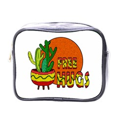 Cactus - Free Hugs Mini Toiletries Bags by Valentinaart