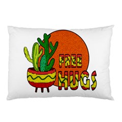 Cactus - Free Hugs Pillow Case (two Sides) by Valentinaart