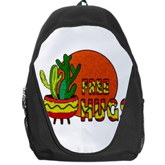 Cactus - Free Hugs Backpack Bag by Valentinaart