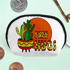 Cactus - Free Hugs Accessory Pouches (medium)  by Valentinaart