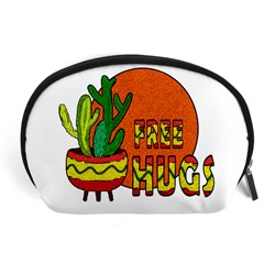 Cactus - Free Hugs Accessory Pouches (large)  by Valentinaart