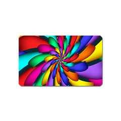 Star Flower Color Rainbow Magnet (name Card) by Mariart