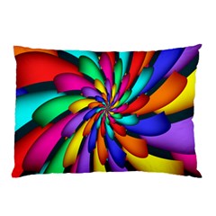 Star Flower Color Rainbow Pillow Case by Mariart