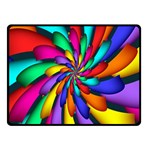 Star Flower Color Rainbow Fleece Blanket (Small) 50 x40  Blanket Front