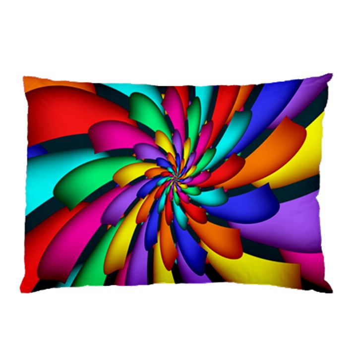 Star Flower Color Rainbow Pillow Case (Two Sides)