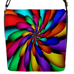 Star Flower Color Rainbow Flap Messenger Bag (s) by Mariart