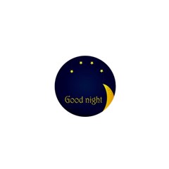 Star Moon Good Night Blue Sky Yellow Light 1  Mini Buttons by Mariart